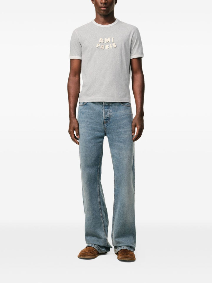 Ami Paris T-shirts and Polos - Blacks and greys | fbc7d09fae57efce2cfc3dd3aaa1509a99f916bf