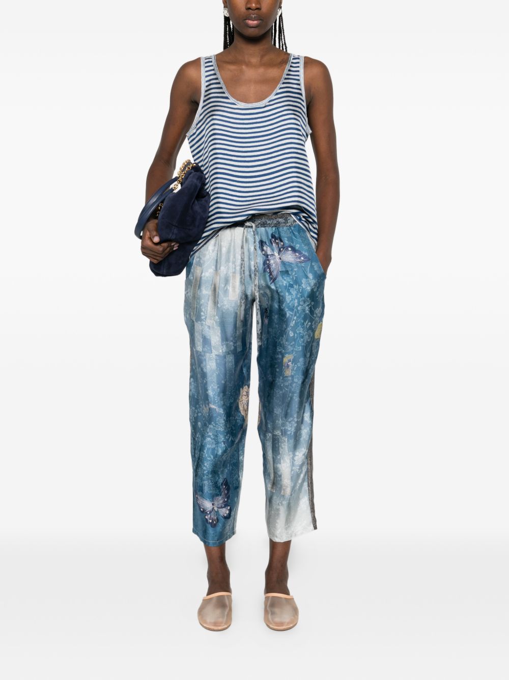 Pierre Louis Mascia Trousers - Blu e verdi | c7b70dc4ad40f8df662f8ccfd1c9dc8ad401c9d4