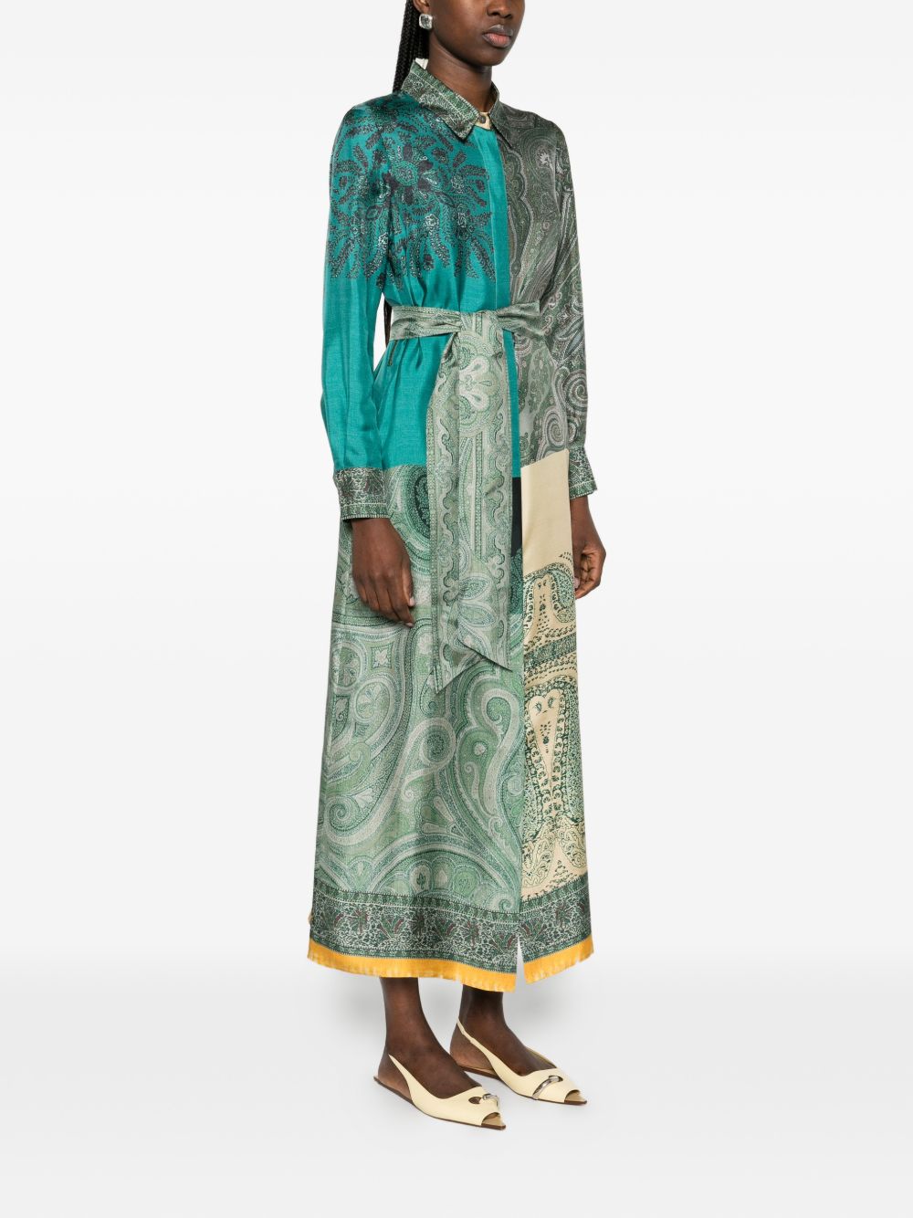 Pierre Louis Mascia Dresses - Blu e verdi | c424b40b91c91c4ddcb9b41a92657e3385dade8b