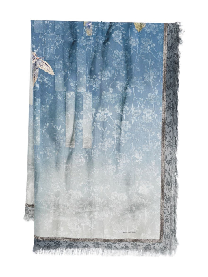 Pierre Louis Mascia Scarfs - Blue and green | 2c4c61f511810af297b4a09569ee910bbe59d558