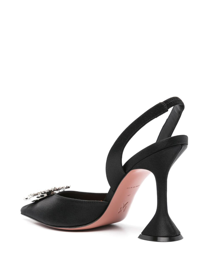 Amina Muaddi With Heel - BLACK | 42efe721be06ab9bb907e39e8184f83a2e71f69c