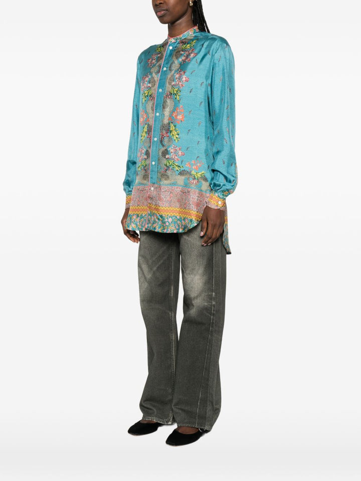 Pierre Louis Mascia Shirts - Blu e verdi | 9a7e3106375117c9cd46eaab7e7aaa2aa6a3bab1