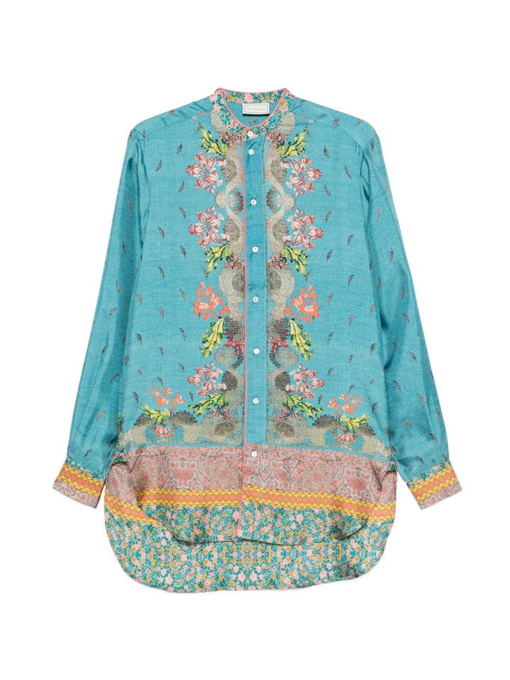 Pierre Louis Mascia Shirts - Blu e verdi | 130d354dc046468d428ba410c596faeec68c7756