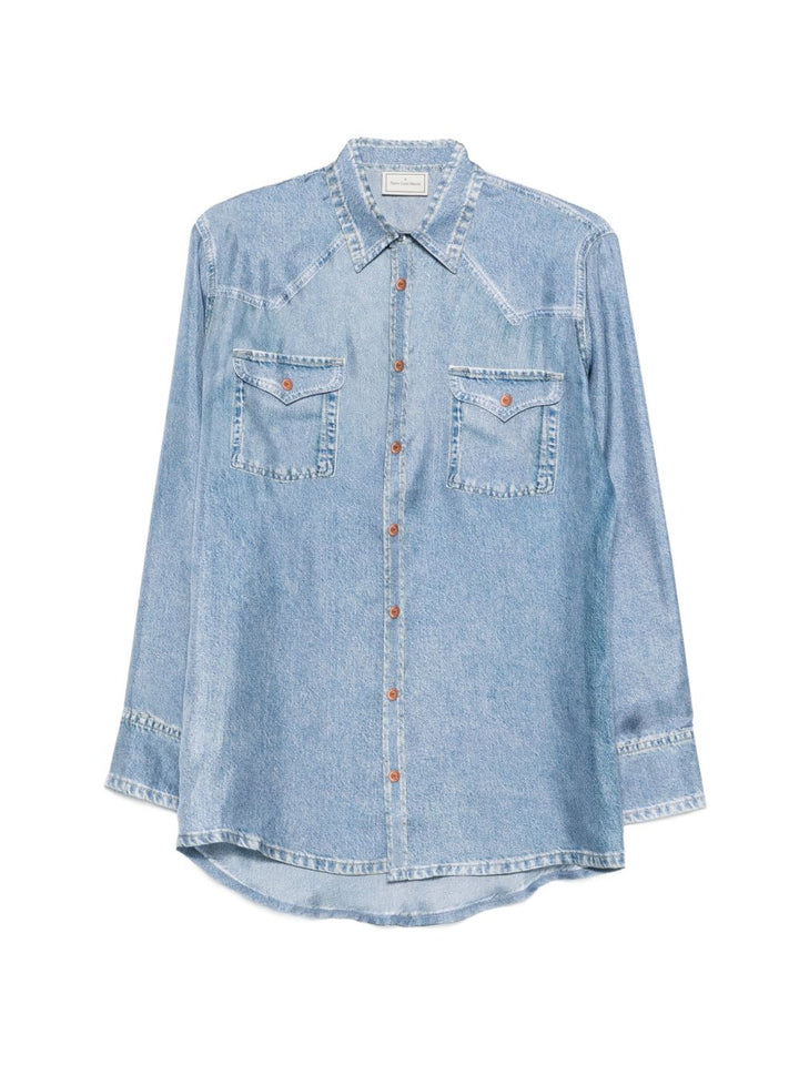 Pierre Louis Mascia Shirts - Blu e verdi | a2ee47a003596d431a32ccb30f5765e1c925389c