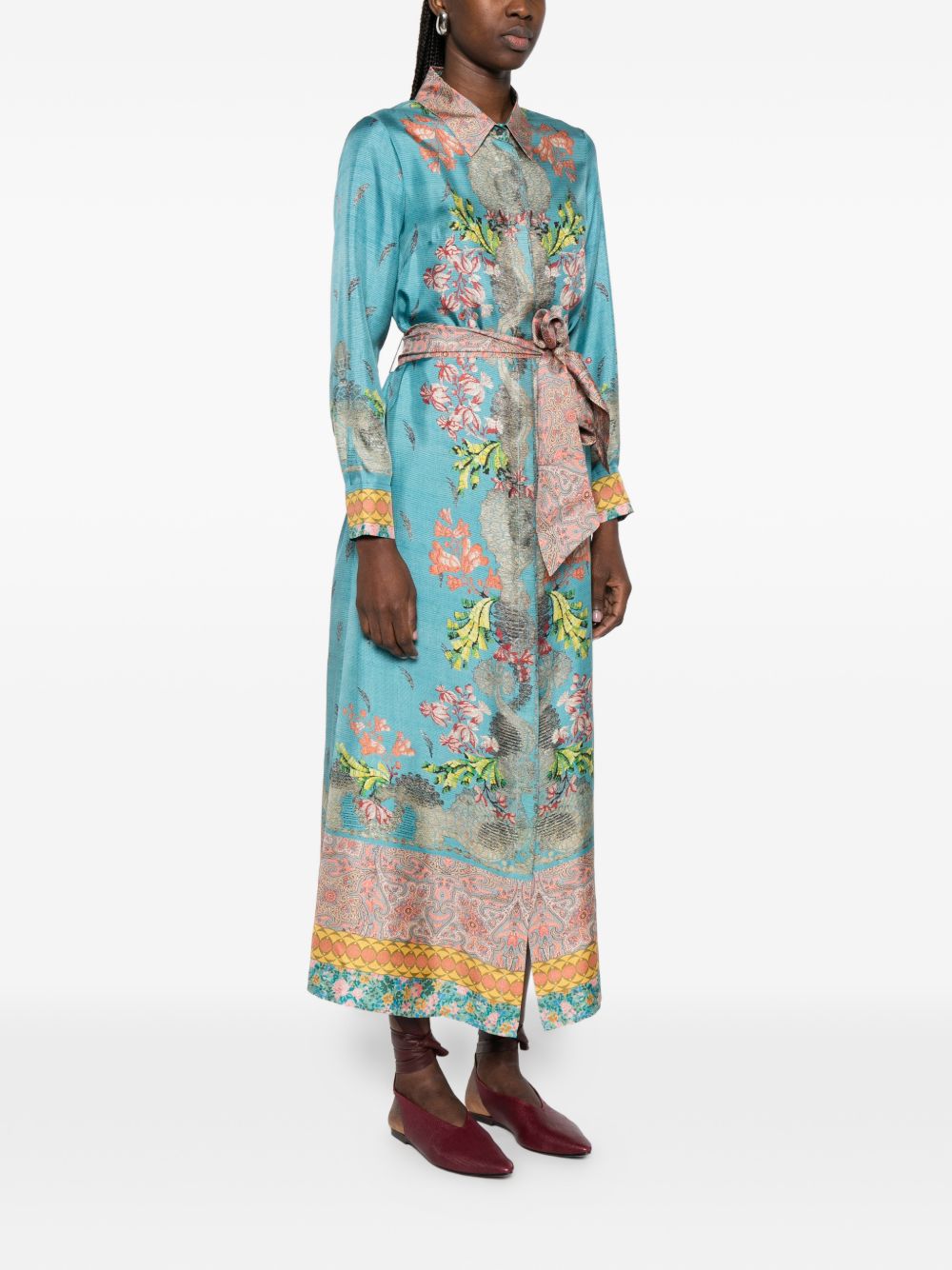 Pierre Louis Mascia Dresses - Blu e verdi | 74775658ad399e71a77ac79d840253b8ba29bb12