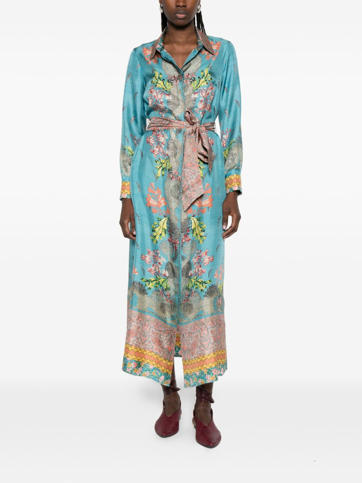 Pierre Louis Mascia Dresses - Blu e verdi | 4a0c4e26a17d609259d1f806cdb48c40b27c6804
