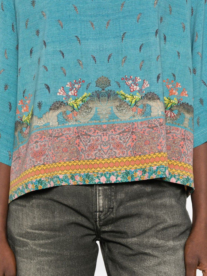 Pierre Louis Mascia Shirts - Blu e verdi | 0ece644308e8c9482ea3c6015d0bfa8b60cb9983