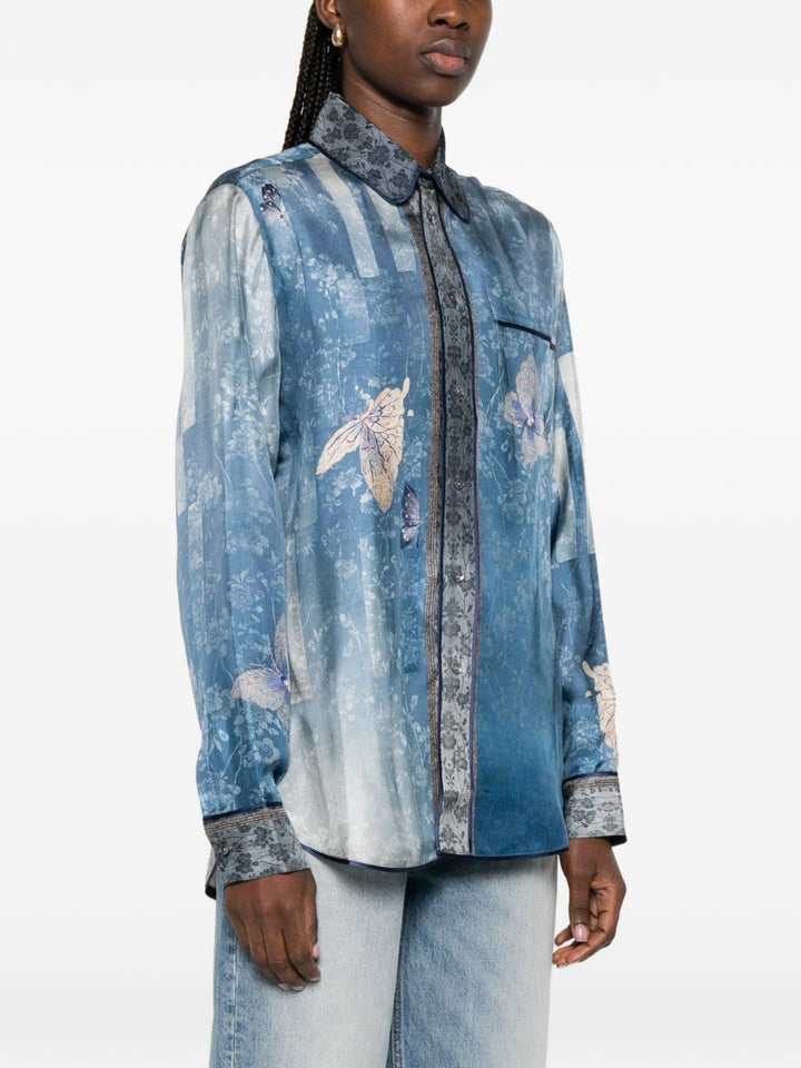 Pierre Louis Mascia Shirts - Blu e verdi | 1ab7feb3de932538248d7d1e08a88664b0b0ef4e