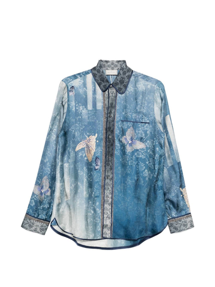 Pierre Louis Mascia Shirts - Blu e verdi | fc0d526f94d58ac480c4e43a2adfaa34142d977e