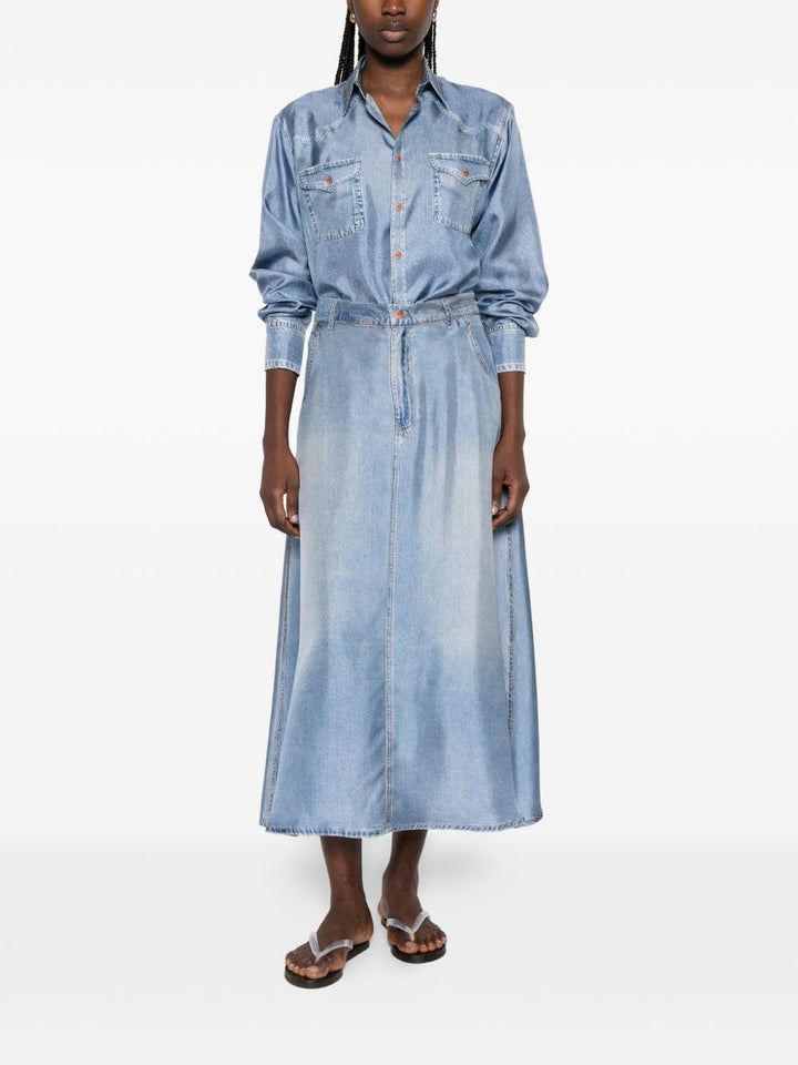 Pierre Louis Mascia Skirts - Blu e verdi | 2106a422f0d94b7bc495abfd9b27e6c470ec2331