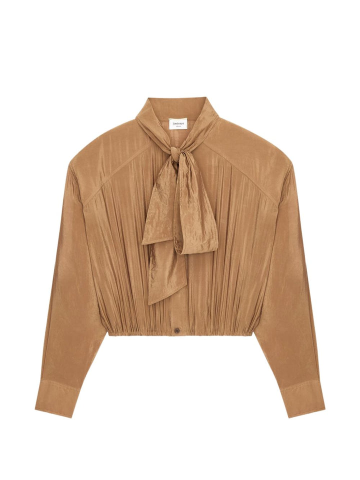 Saint Laurent Shirts - Marrone | 44ab360568e486b50793e5ca6550a8f6bed7b415