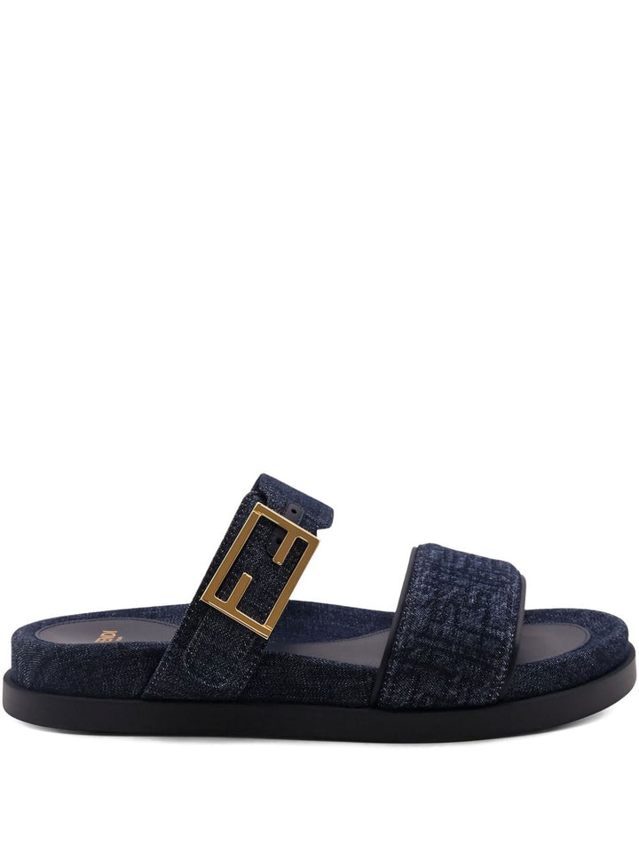 Fendi Sandals - Blue and green | 60a09ca857d524b075b3b228583d5274a4ec64a9