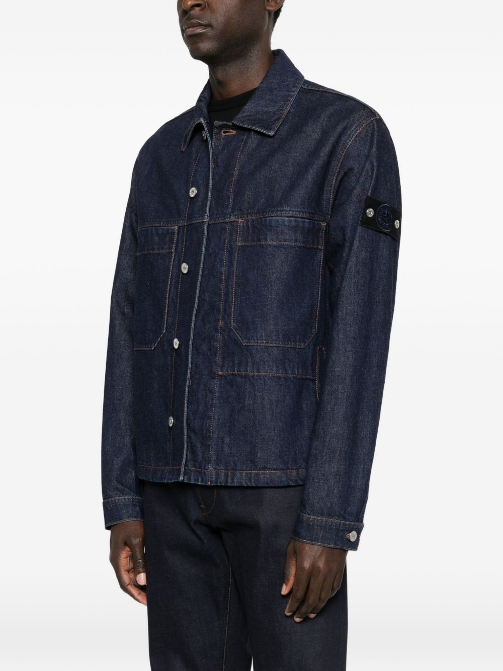 Stone Island Coats - Blue and green | 1e118bc22cb219949d5de70c684127c17942f3d3