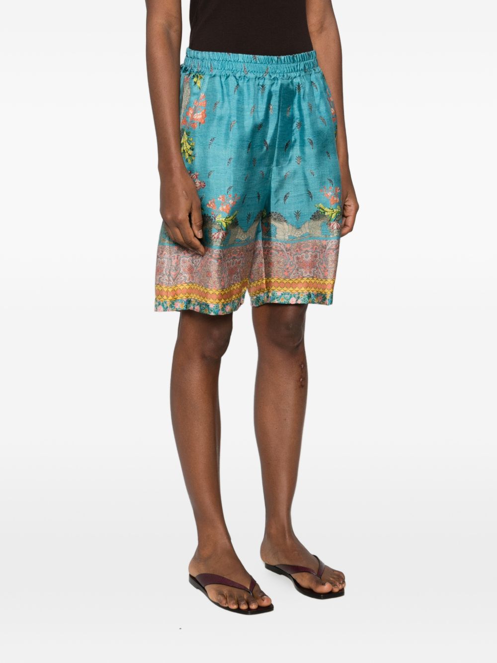 Pierre Louis Mascia Shorts - Blu e verdi | 22fb532acad687fca1b24fd07213ad6e28fc0549