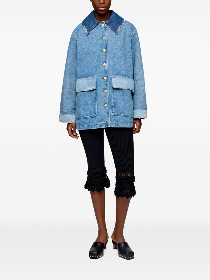 Ganni Coats - Blue and green | 120bd3df83a8c2c14b0edd76709ac82f35ad9da8