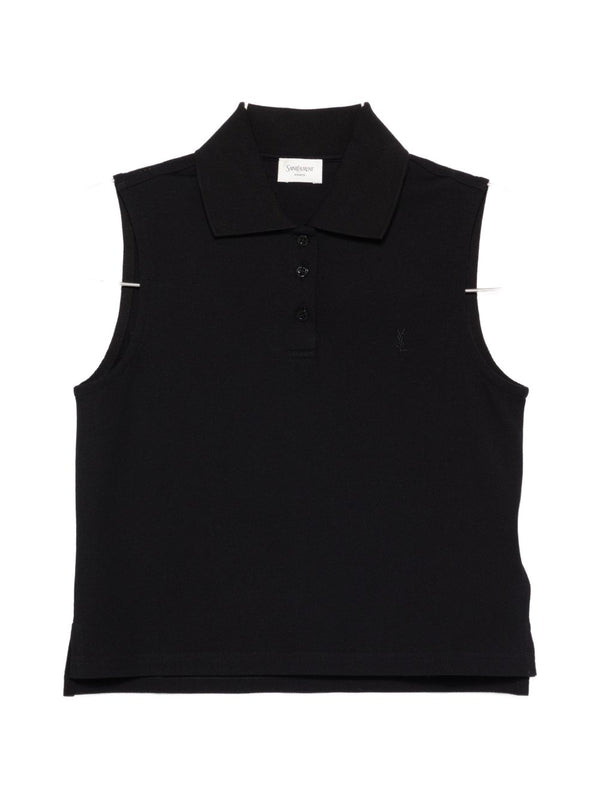 Cotton Sleeveless Polo Shirt