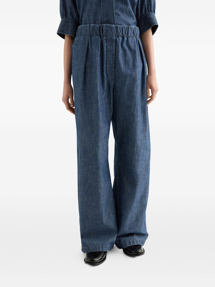 Jil Sander Trousers - BLUE | 24ba82b5138d55fb3e8ab3c31f232550c9a85ca2