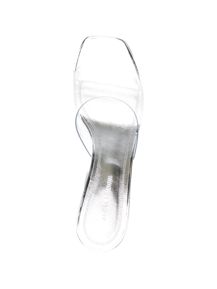 Amina Muaddi Sandals - Neri e Grigi | 9b82406cb7bfbb6e0c3436fd8ca1c4bd64620368