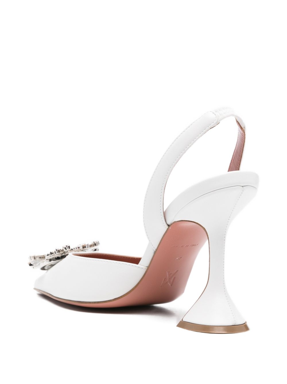 Amina Muaddi With Heel - Chiari e Naturali | d924066c1d0b7bc329290675081ec2cb52976779