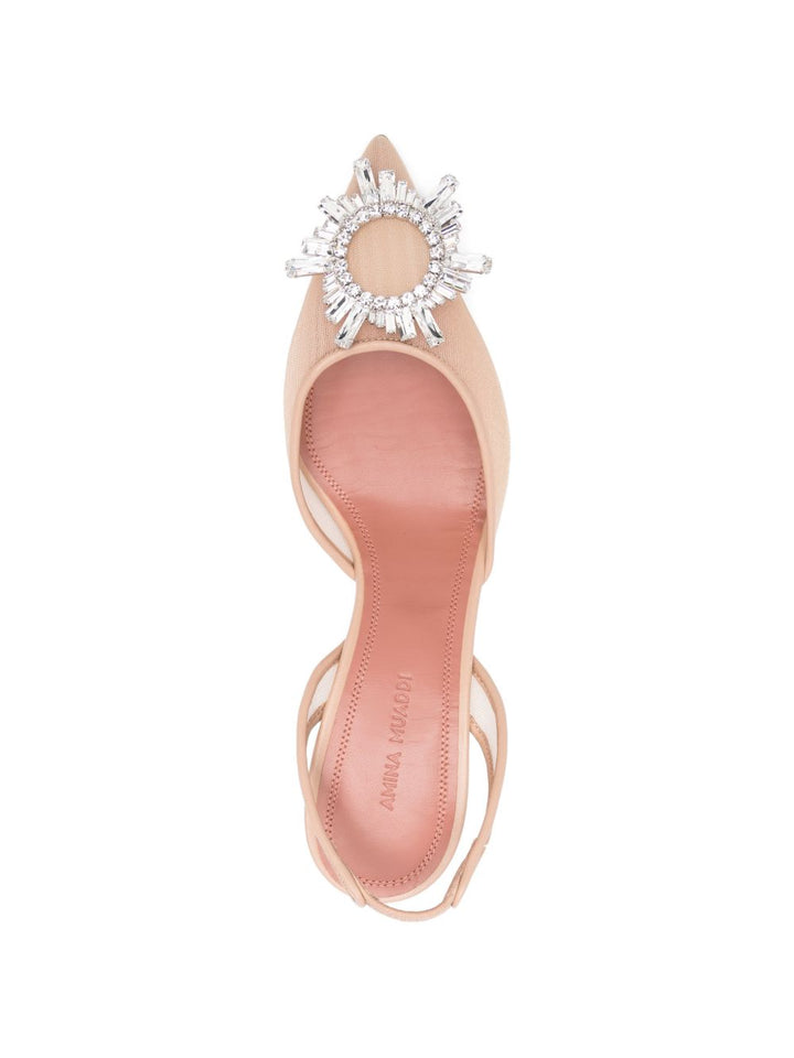 Amina Muaddi With Heel - Chiari e Naturali | f598e253913f070808e26649be62bd55ed959a7d