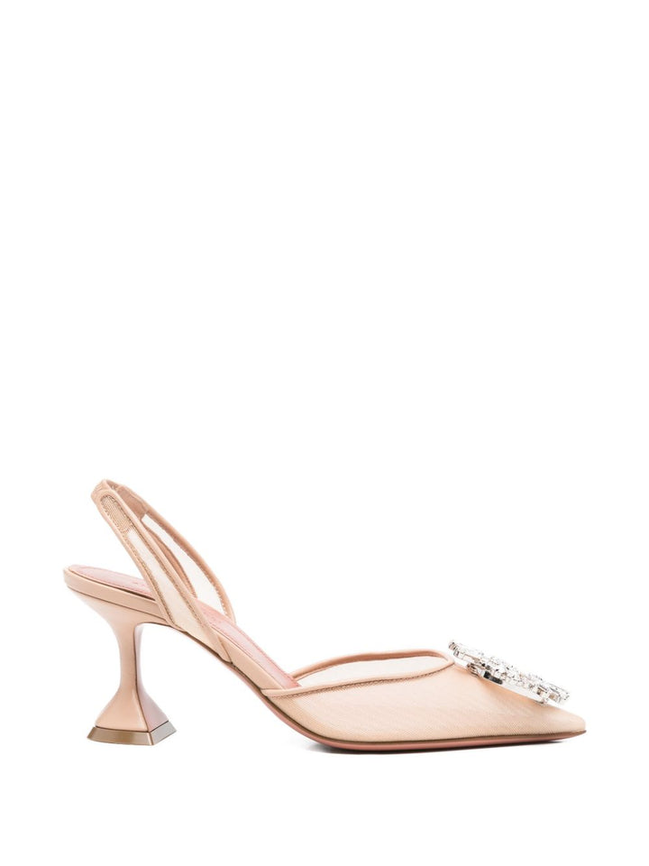 Amina Muaddi With Heel - Chiari e Naturali | cd2ced0c1fd50258d110e3c95d17a4649d80b2a6