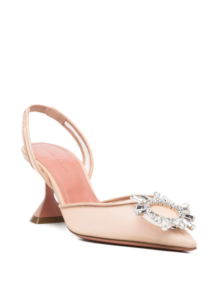 Amina Muaddi With Heel - Chiari e Naturali | 629f61363ff93c7e1166036c8a83fbee3e6fa15e
