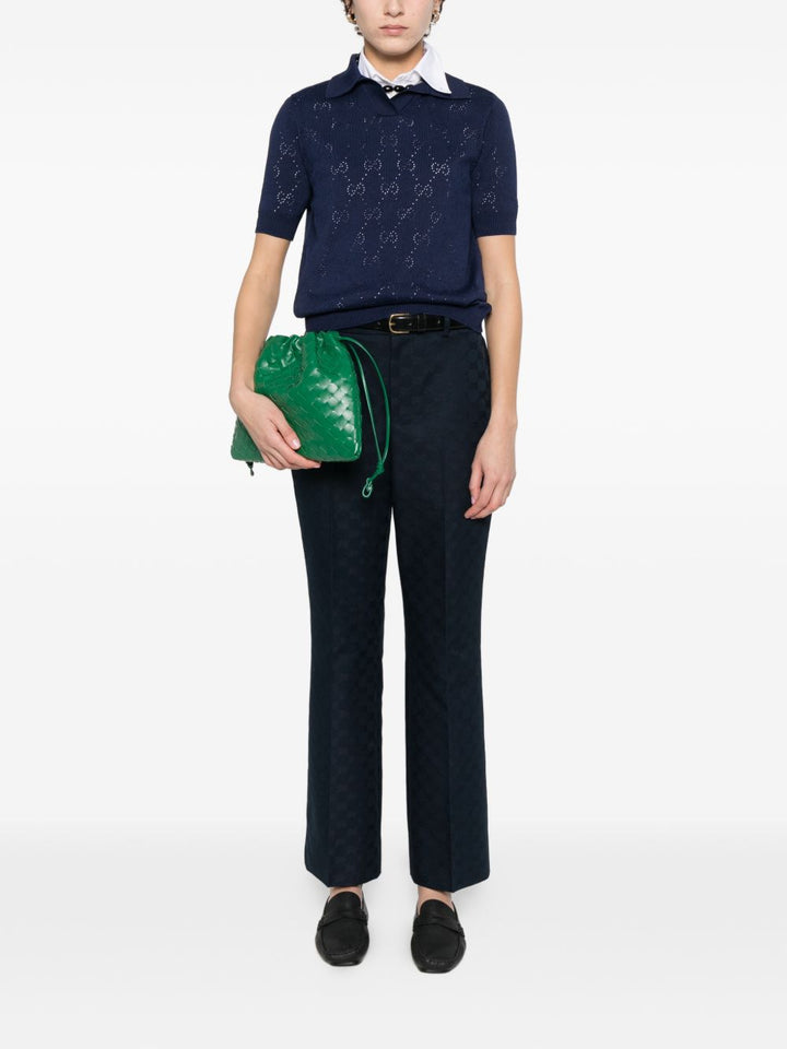 Gucci Trousers - Blu e verdi | 640f9f90178db8c72ba57ed5ef12c414f90ec626