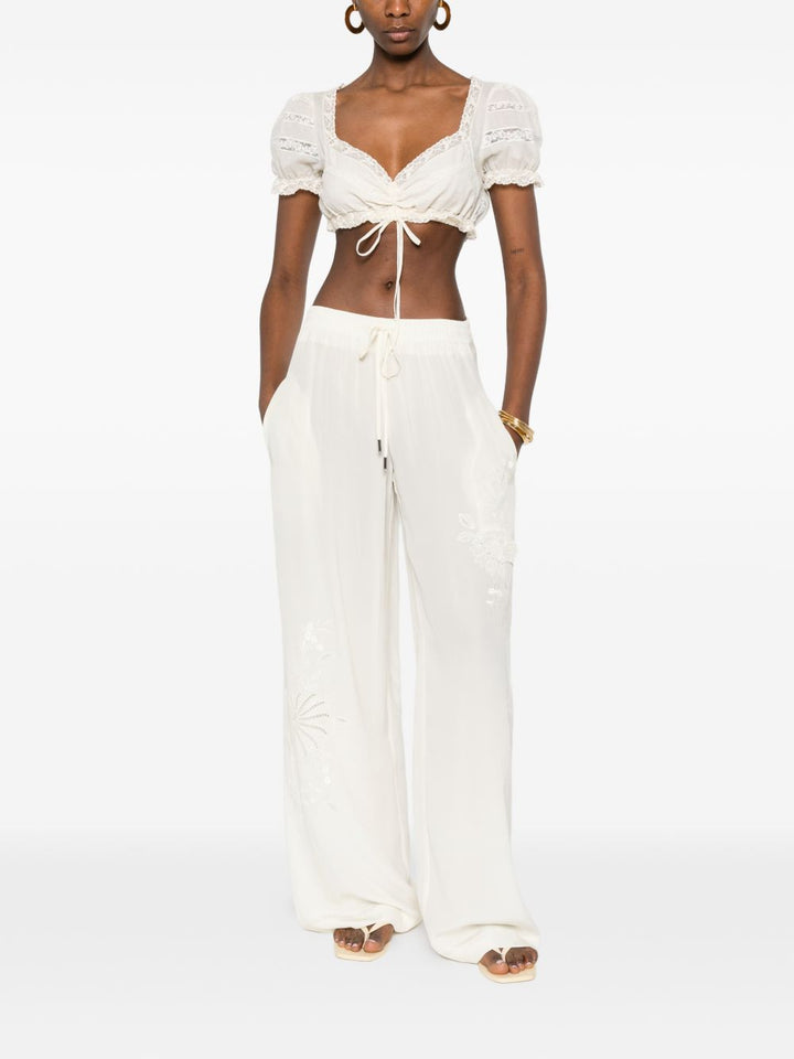 Ermanno Scervino Trousers - WHITE | c6427ff0d5a3e7a81ef93d1c522a5245d9f45c84