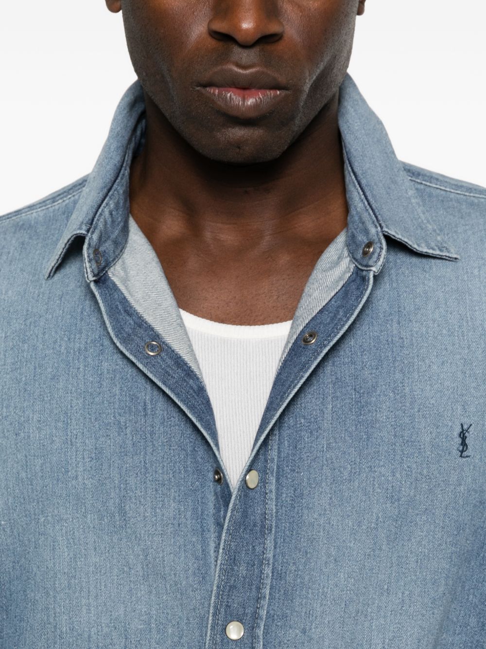 Saint Laurent Shirts - BLUE | 8bd0f818ce27a6b2ec708632bba9c52401757d68