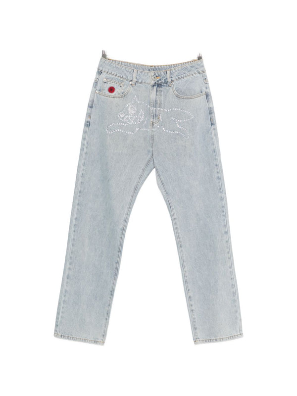 Crystal Running Dog Denim Jeans