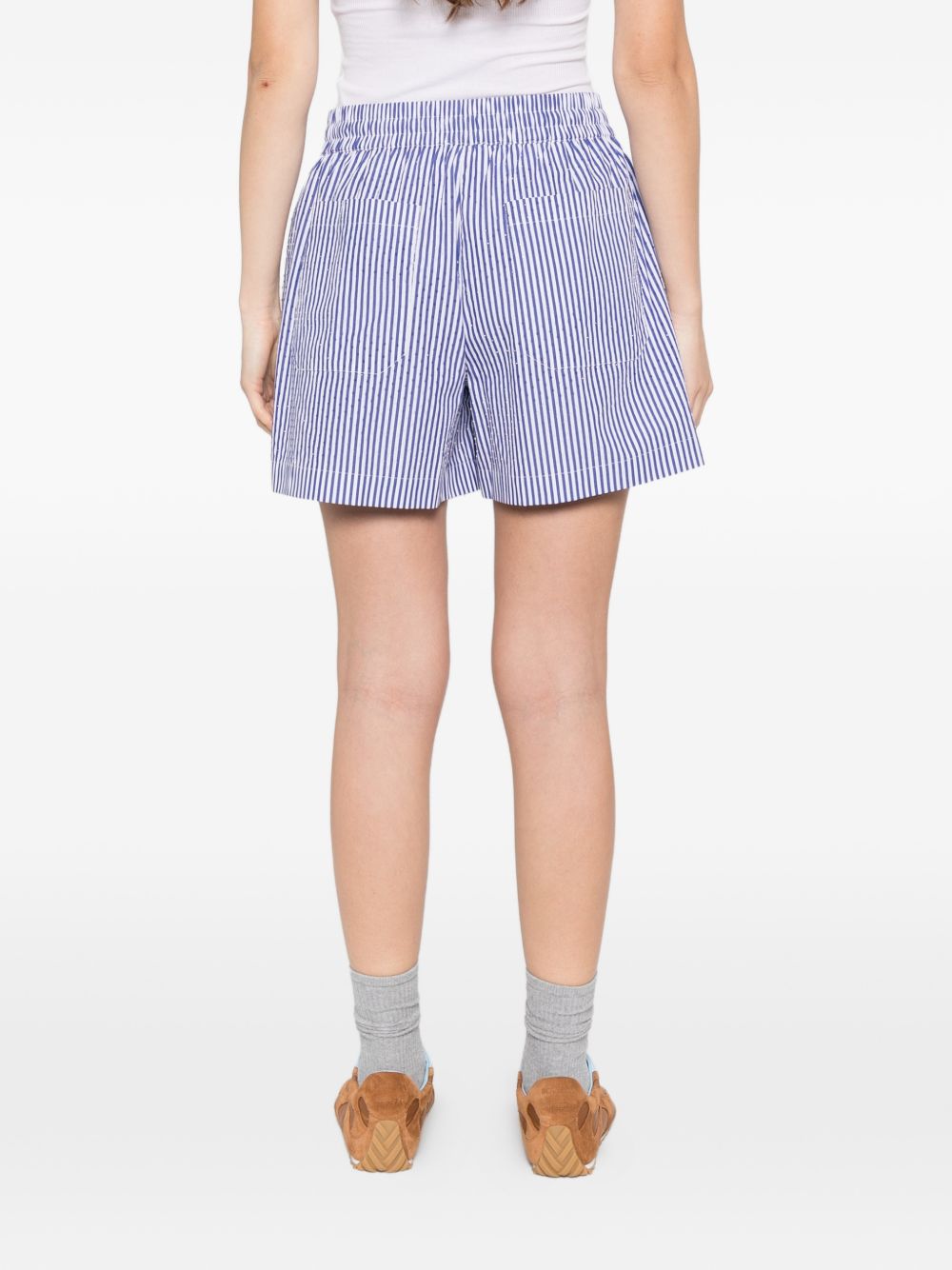 Parosh Shorts - Blue and green | 6b26075c0750d9591ee1d701e7fcdd66fc87f595