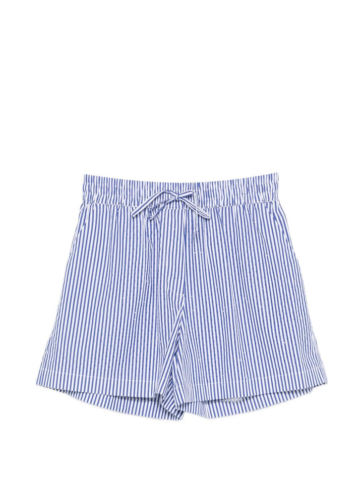 Parosh Shorts - Blue and green | a17269eb282ed1e01a89a2f1bfd9f9db669b94dd