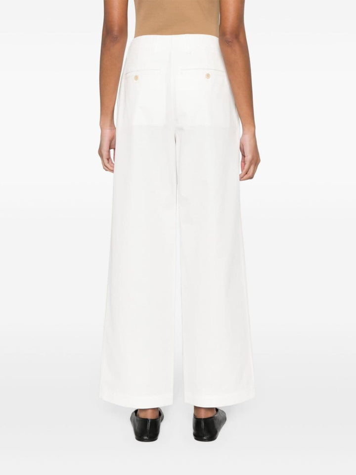 Toteme Main Trousers - WHITE | 7c73ee1ecfc9e6cf94f4cf416986e93719fe61bc