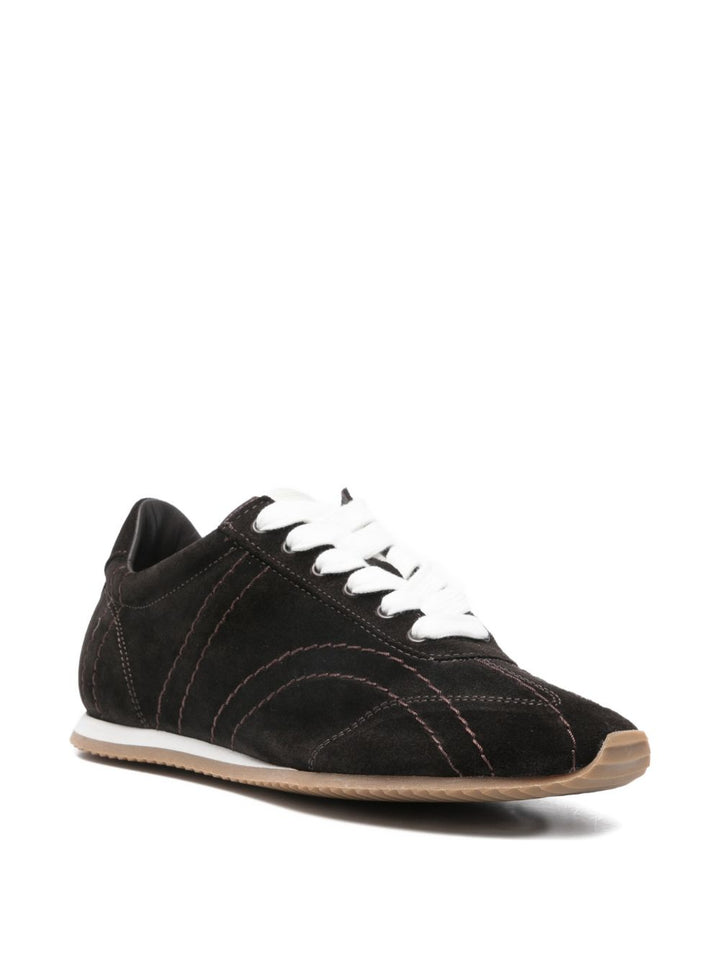 Toteme Main Sneakers - BROWN | fa369514fdc0899aec256dfd9cdb946e801af3ff