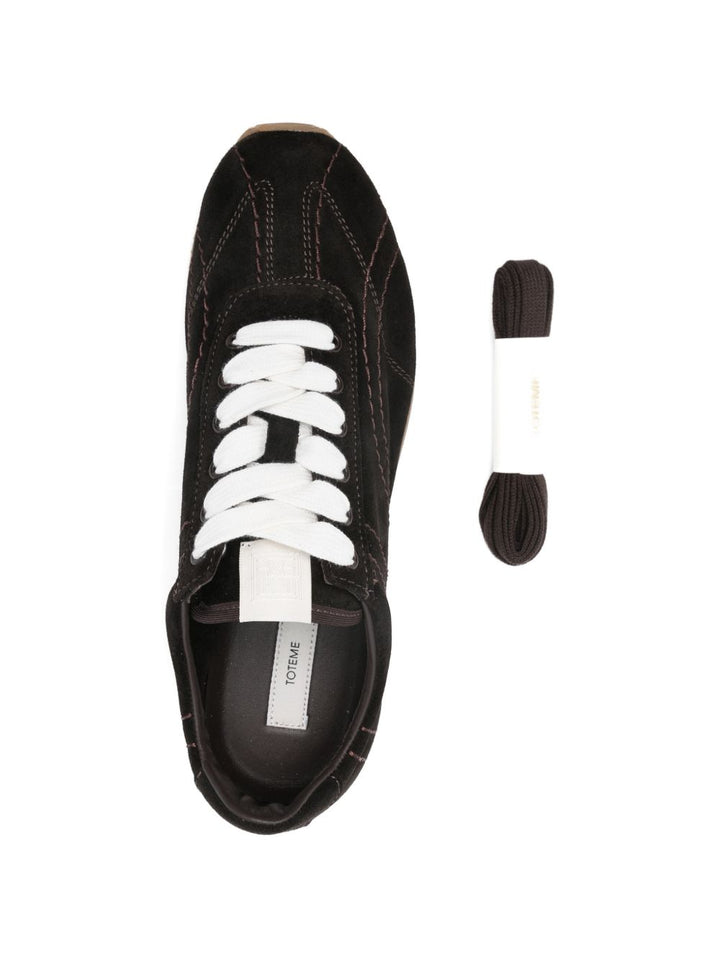 Toteme Main Sneakers - BROWN | c59ac08e22110a00186b1ab2cfd490139fcab07b