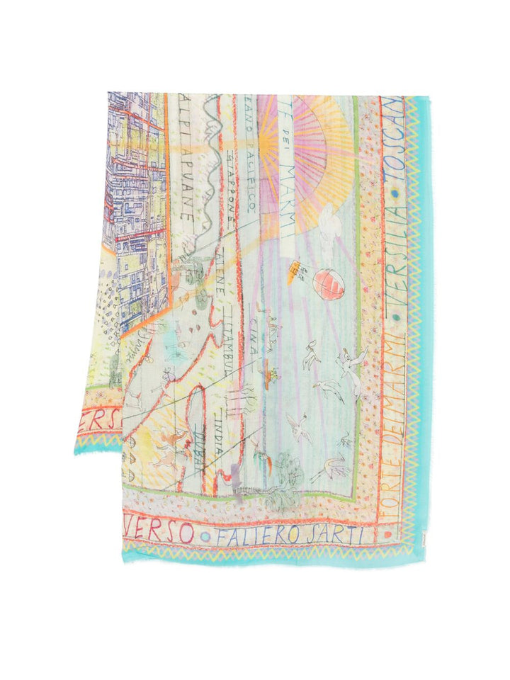 Faliero Sarti Scarfs - BLUE | c9f304275ddd9111b07603788026b260f6838baf