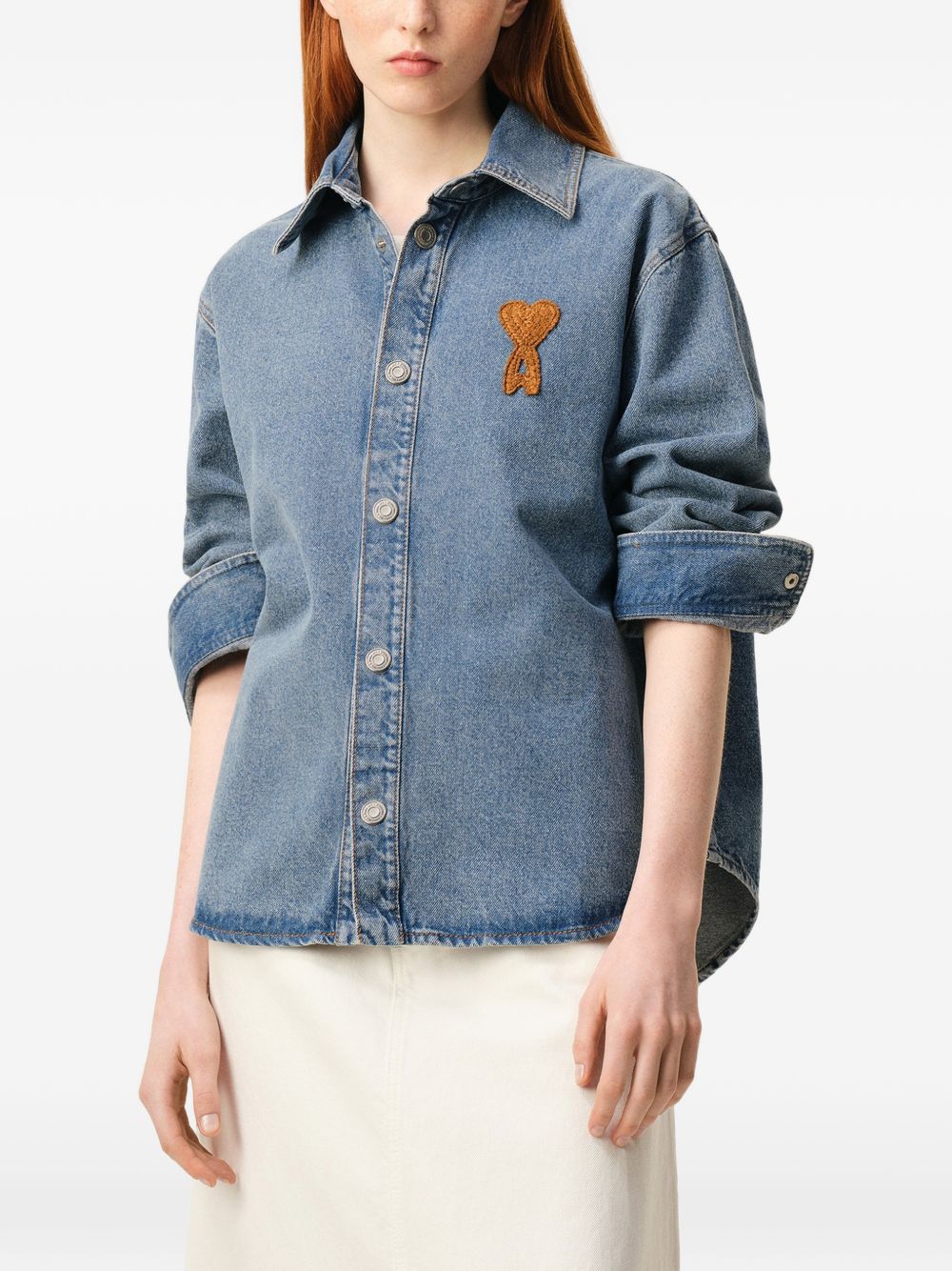 Ami Paris Shirts - Blue and green | f8e2a239f917cb1993b87f95956566779d50878b