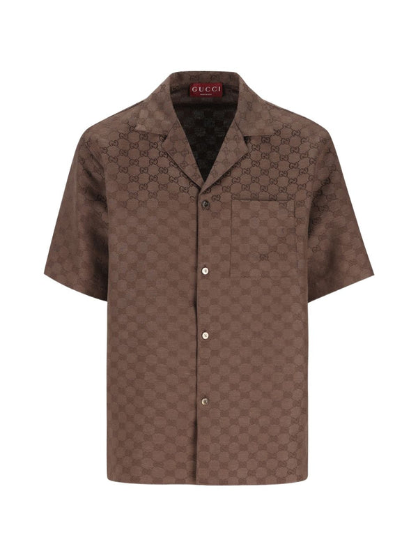 Gg Linen Blend Shirt