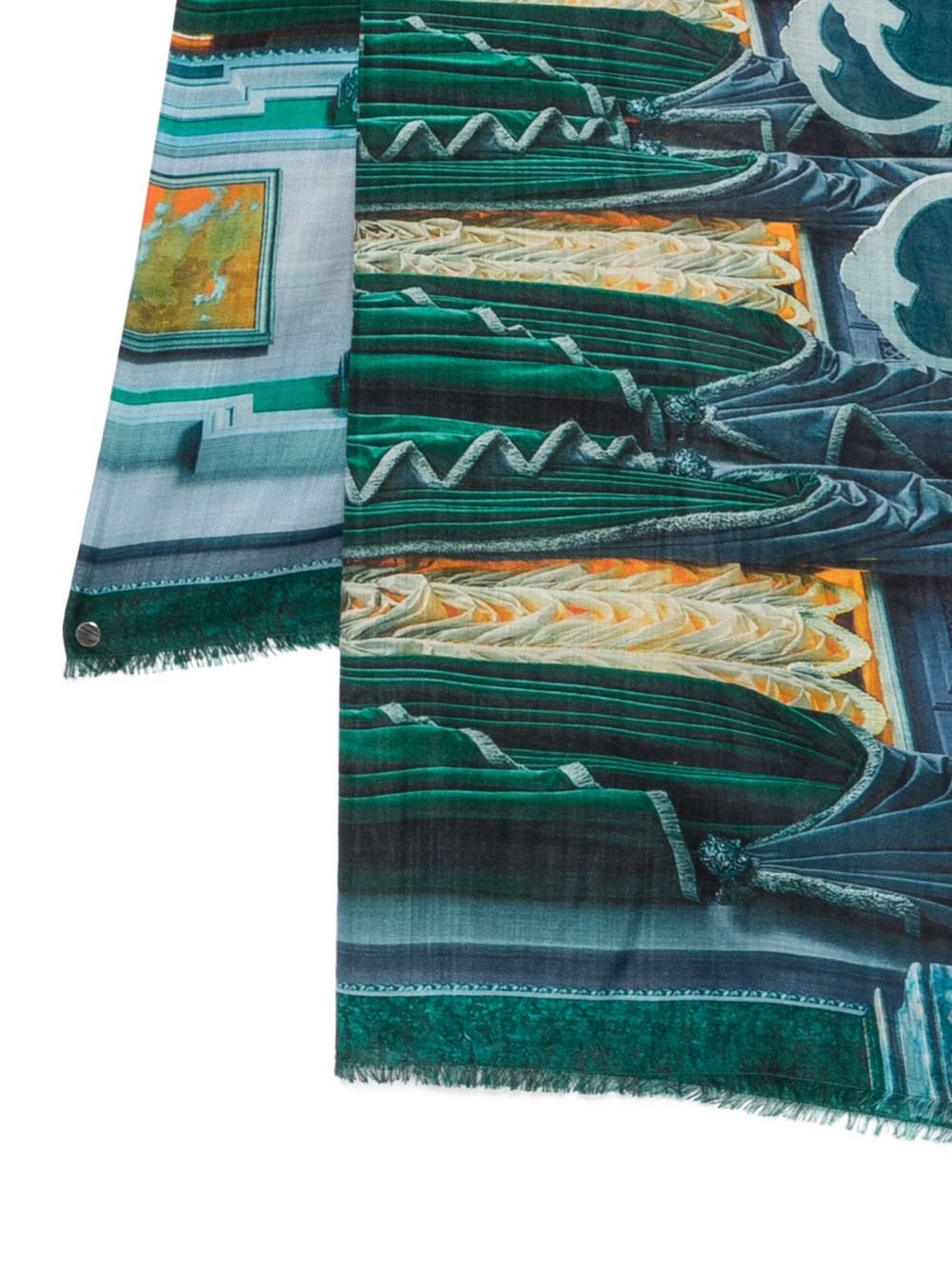 Faliero Sarti Scarfs - Blue and green | d7e5d3e23683bebc3d5162fbdcee9188206a073d