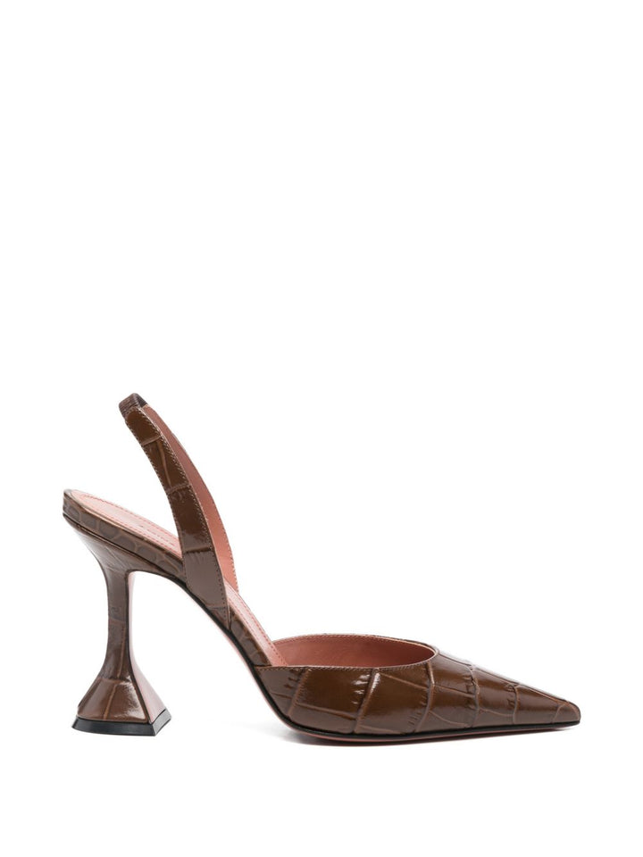 Amina Muaddi With Heel - BROWN | b59fe2eb9d55d4a3e2c5333b7614ff0f53d0ef33