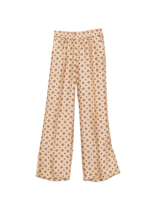Printed Silk Trousers