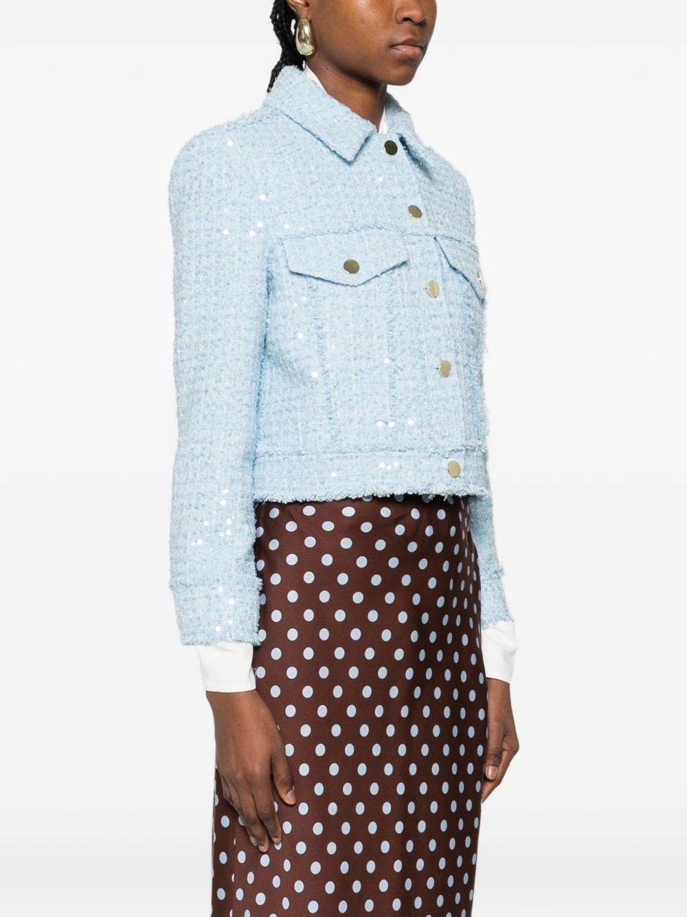 Alice + Olivia Coats - Blue and green | 986d28de18a45b36bf8e7269e37a8788578dfd06