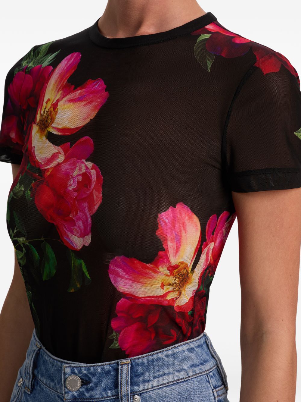 Alice + Olivia Top - Blacks and greys | fa27853f1d46ccbf62aacf83a99bf5c044c2a74b