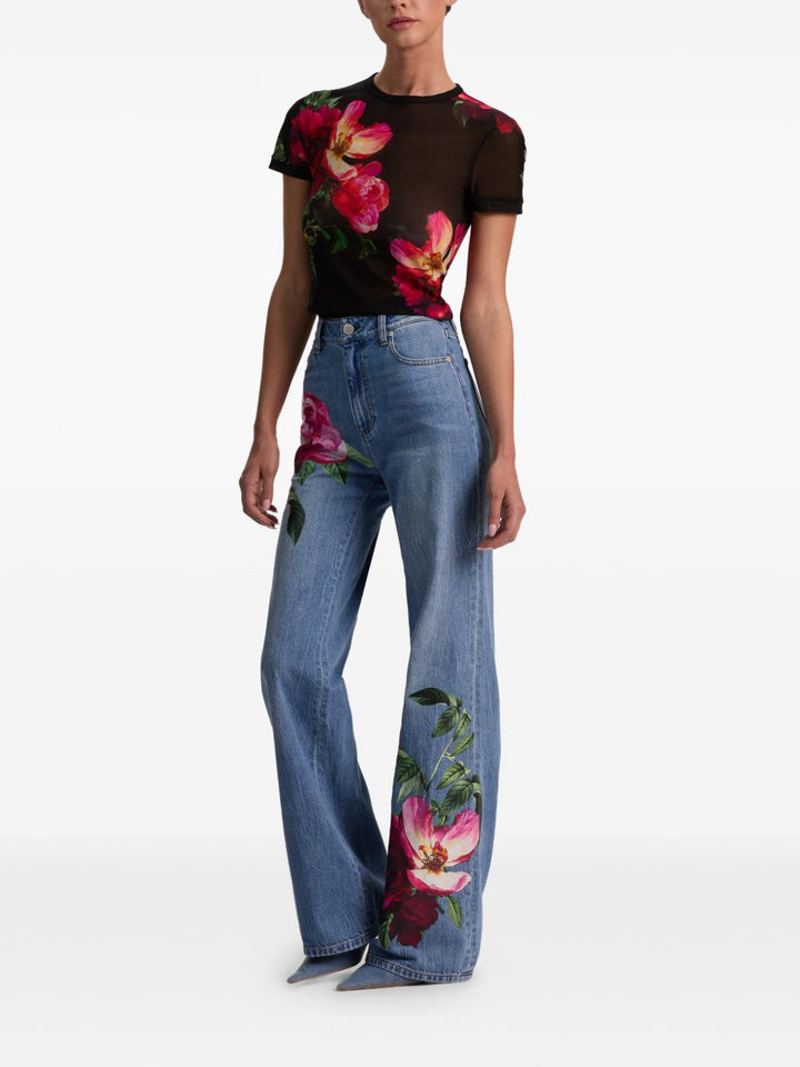 Alice + Olivia Top - Blacks and greys | 88f59b14ff89ad3a77a8846a105b513ce0eadd4e