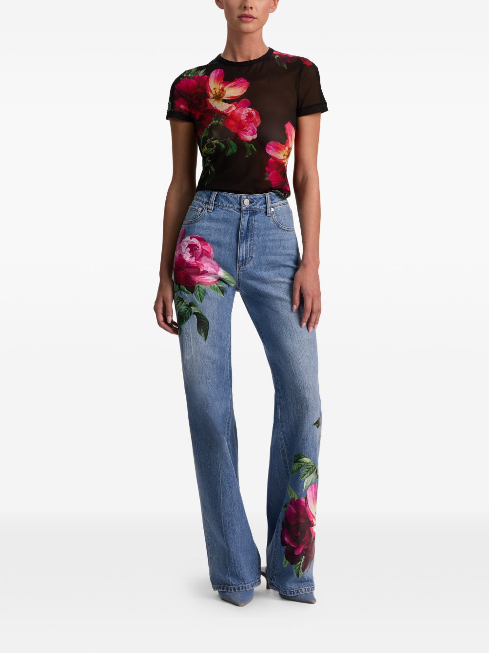 Alice + Olivia Top - Blacks and greys | b54c99c05fbbcc06fc18c674e0df3c3f047acbe0