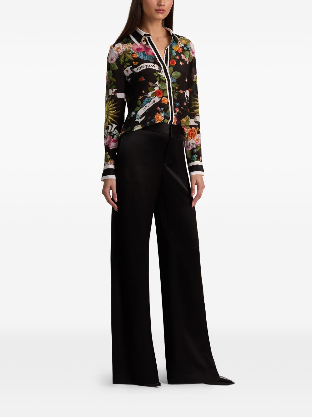 Alice + Olivia Shirts - Blacks and greys | 8db008ca0403260bb5e361bbea3a3af80319659f
