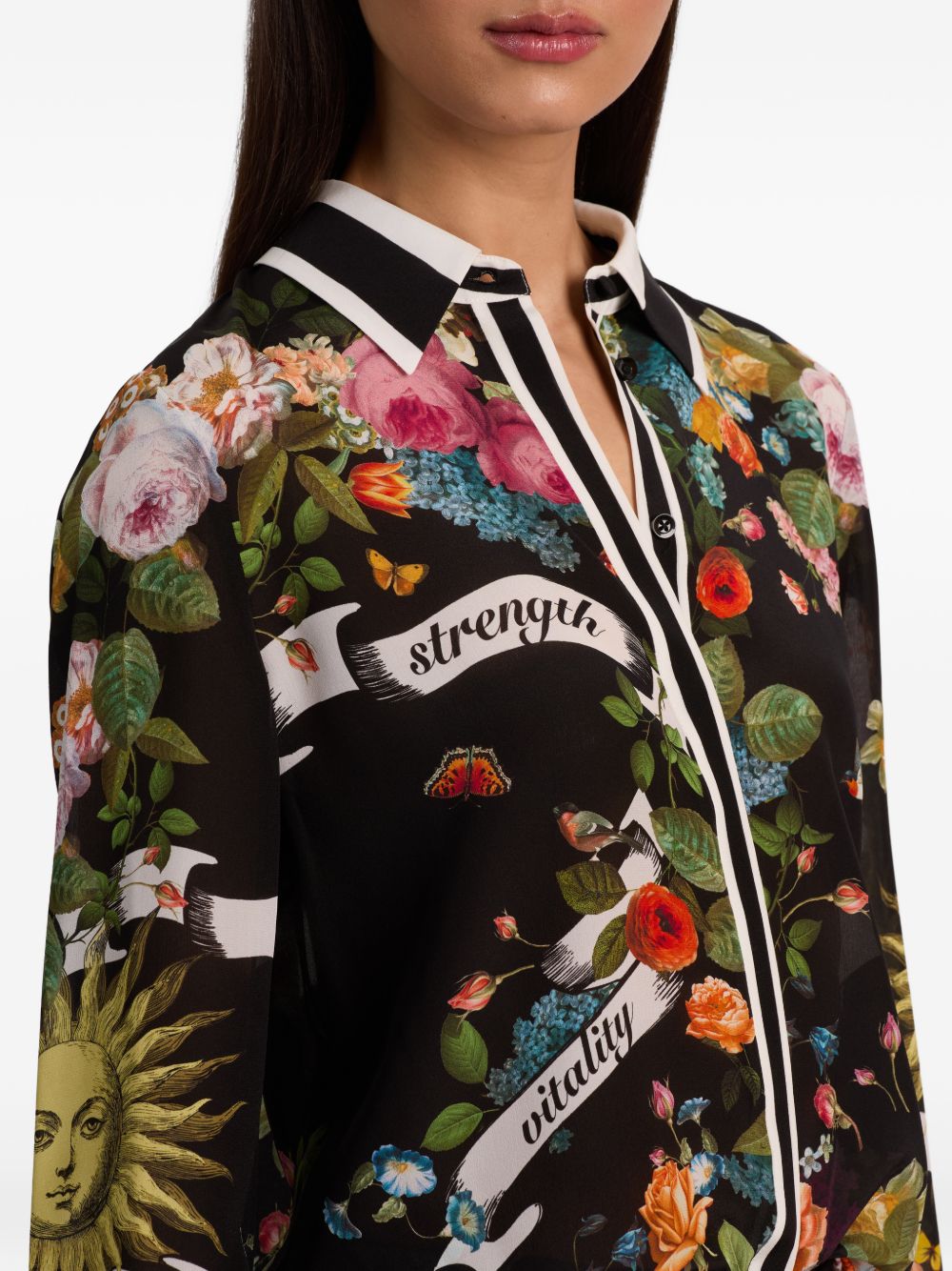 Alice + Olivia Shirts - Blacks and greys | b0e46a33e5671e40d9133705fb7a9ea2a260b9de