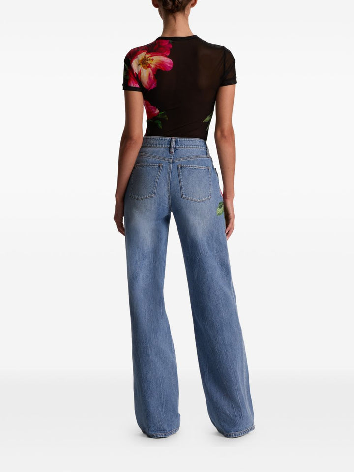 Alice + Olivia Jeans - Blue and green | 0194b2261b19881ff77ae70863228dc4b31b5b8e