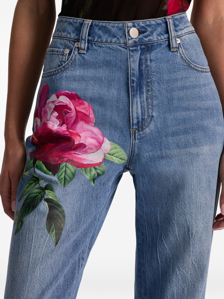 Alice + Olivia Jeans - Blue and green | 088c71ea2d83134f138c2c9d63ac6ff3cc5c3484