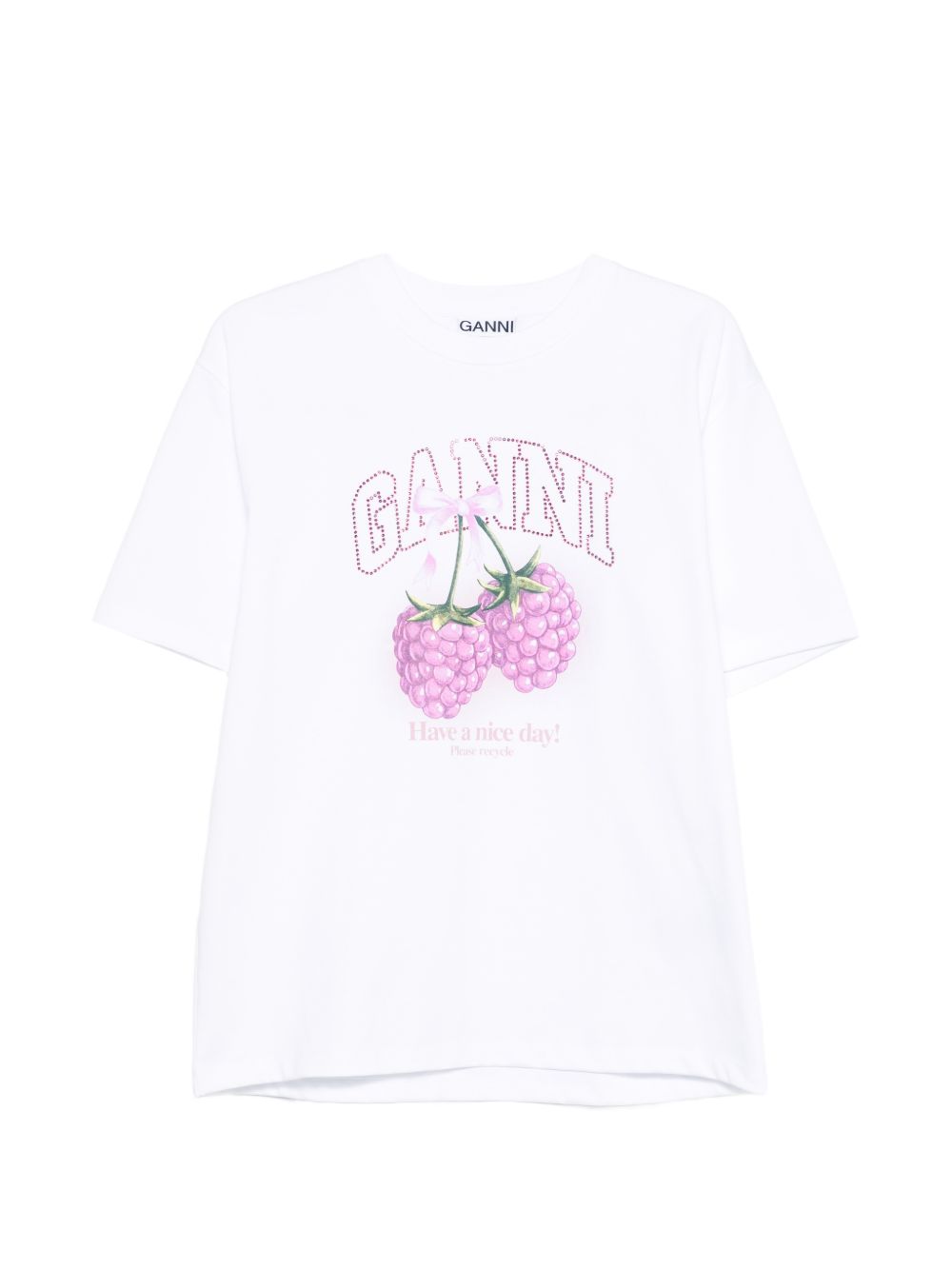 Ganni T-shirts and Polos - WHITE | cc9c0cde624b6ed9c938b574be49fa776196df0e